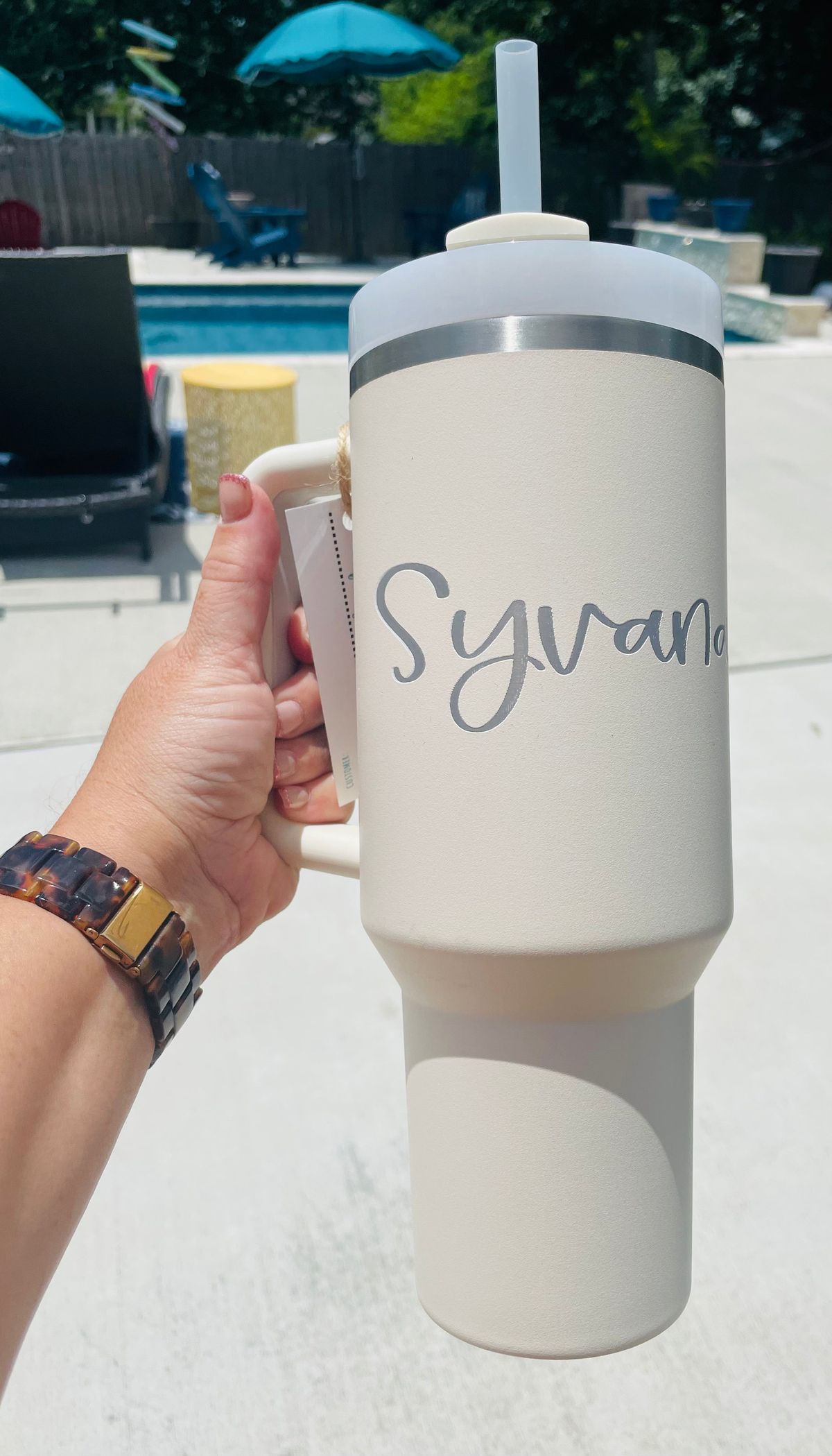 Personalized Ember-1200ml Tumbler With Straw and Lid, Stainless Steel, Insulated