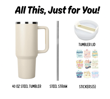 Personalized Ember-1200ml Tumbler With Straw and Lid, Stainless Steel, Insulated