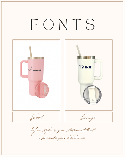 Personalized Ember-1200ml Tumbler With Straw and Lid, Stainless Steel, Insulated