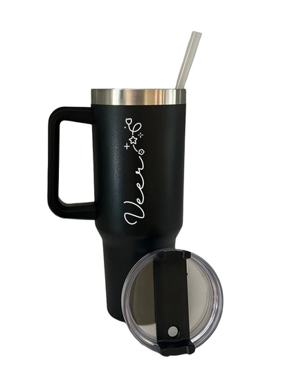 Ember Zodiac Personalized- 1200ml Tumbler With Straw and Lid, Stainless Steel, Insulated