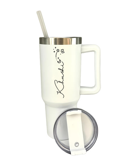 Ember Zodiac Personalized- 1200ml Tumbler With Straw and Lid, Stainless Steel, Insulated