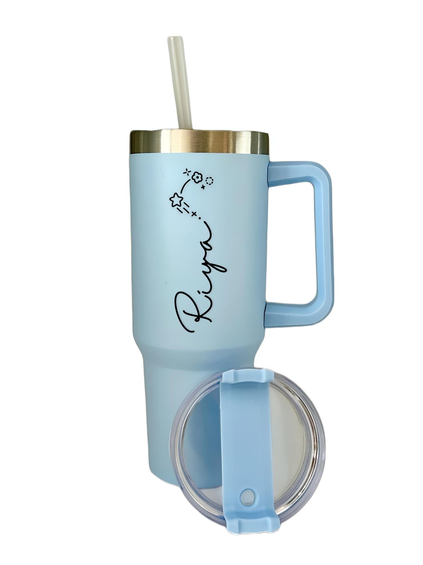 Ember Zodiac Personalized- 1200ml Tumbler With Straw and Lid, Stainless Steel, Insulated