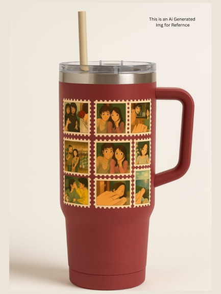 Forever & Always – Ghibli-Inspired Tumbler